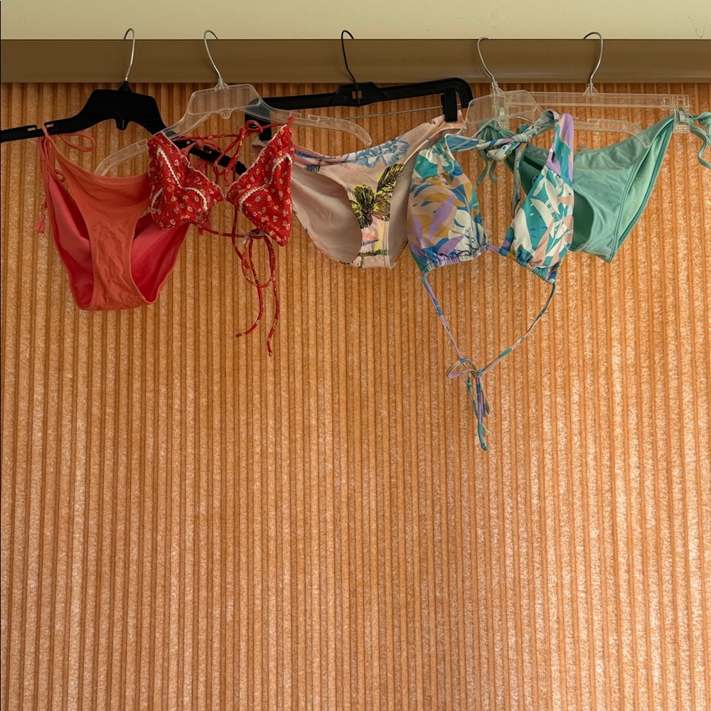 Colorful Lot of Bikini Tops and Bottoms